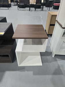 New S-Shaped Side Table 3 Tier, Minimalist Nightstand for Small Spaces with Open Storage, Narrow End Table for Living Room Bedroom
