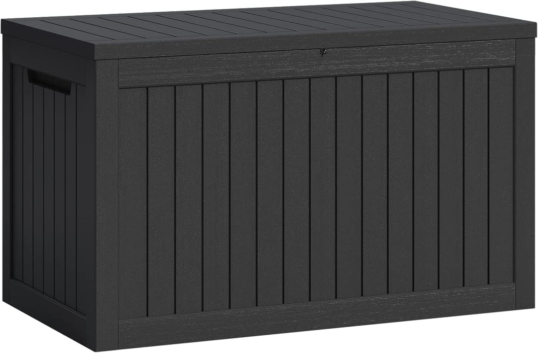 NEW 230 Gallon XXL Resin Deck Box Outdoor Waterproof Storage Box Loackable Bench for Patio Furniture Cushions, Toys and Garden Tools