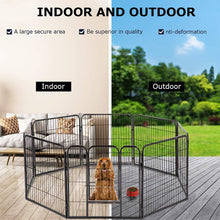 Load image into Gallery viewer, Dog Pen Large Indoor Outdoor Dog Fence Playpen Heavy Duty 8 Panels 32“W*40&quot;H Inches Exercise Pen Dog Crate Cage Kennel
