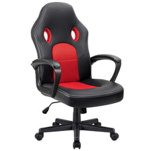 Load image into Gallery viewer, Office Chair Desk Leather Gaming Chair, High Back Ergonomic Adjustable Racing Chair,Task Swivel Executive Computer Chair Headrest and Lumbar Support (Red)
